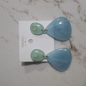 Fossil Dangling Earrings